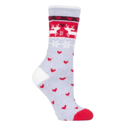 Šiltos plonesnės kojinės moterims, HEAT HOLDERS LITE, kalėdinės