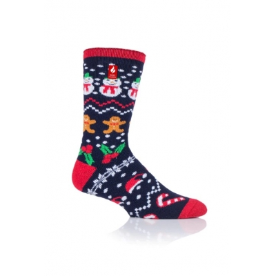 Šiltos plonesnės kojinės vyrams, HEAT HOLDERS LITE, kalėdinės