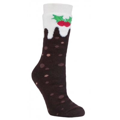 Neslystančios šiltos moteriškos kojinės, šlepetės HEAT HOLDERS, kalėdinės