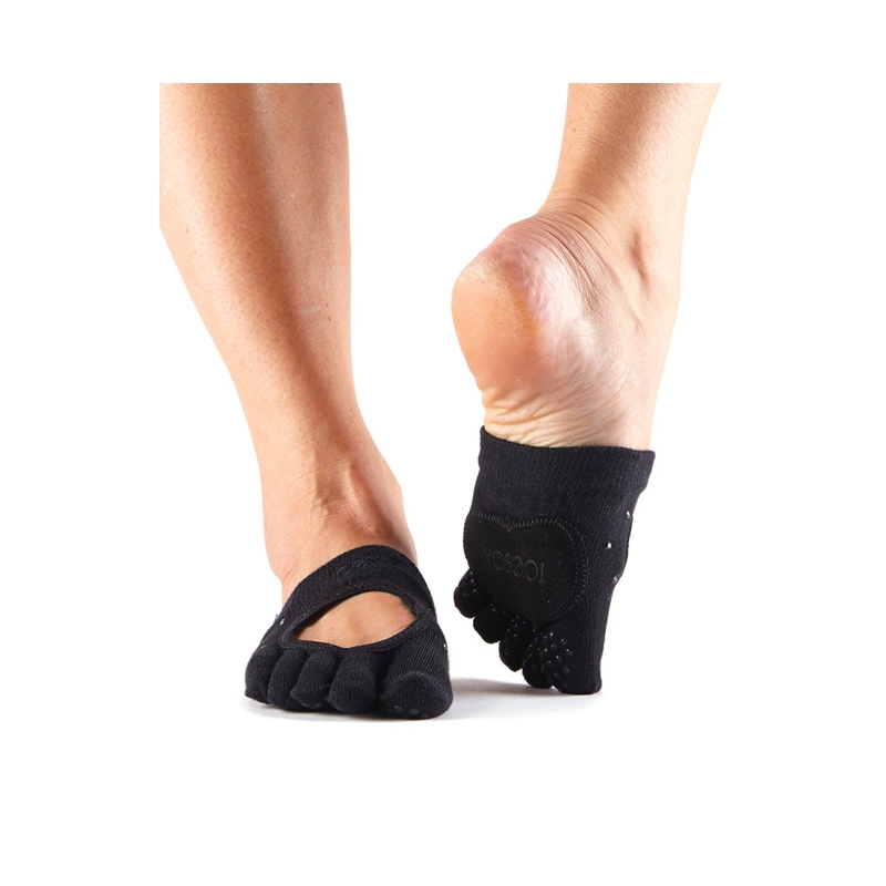 Pirštuotos neslystančios kojinės pusei pėdos, Releve Grip, Nightlife/ ToeSox